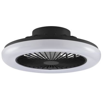 Brilliant - LED Stmívatelné stropní svítidlo s ventilátorem MONTERO LED/20W/230V 2700-6500K pr. 42 cm černá + dálkové ovládání