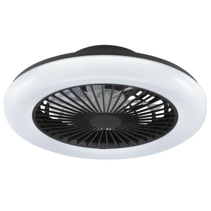 Brilliant - LED Stmívatelné stropní svítidlo s ventilátorem MONTERO LED/20W/230V 2700-6500K pr. 42 cm černá + dálkové ovládání