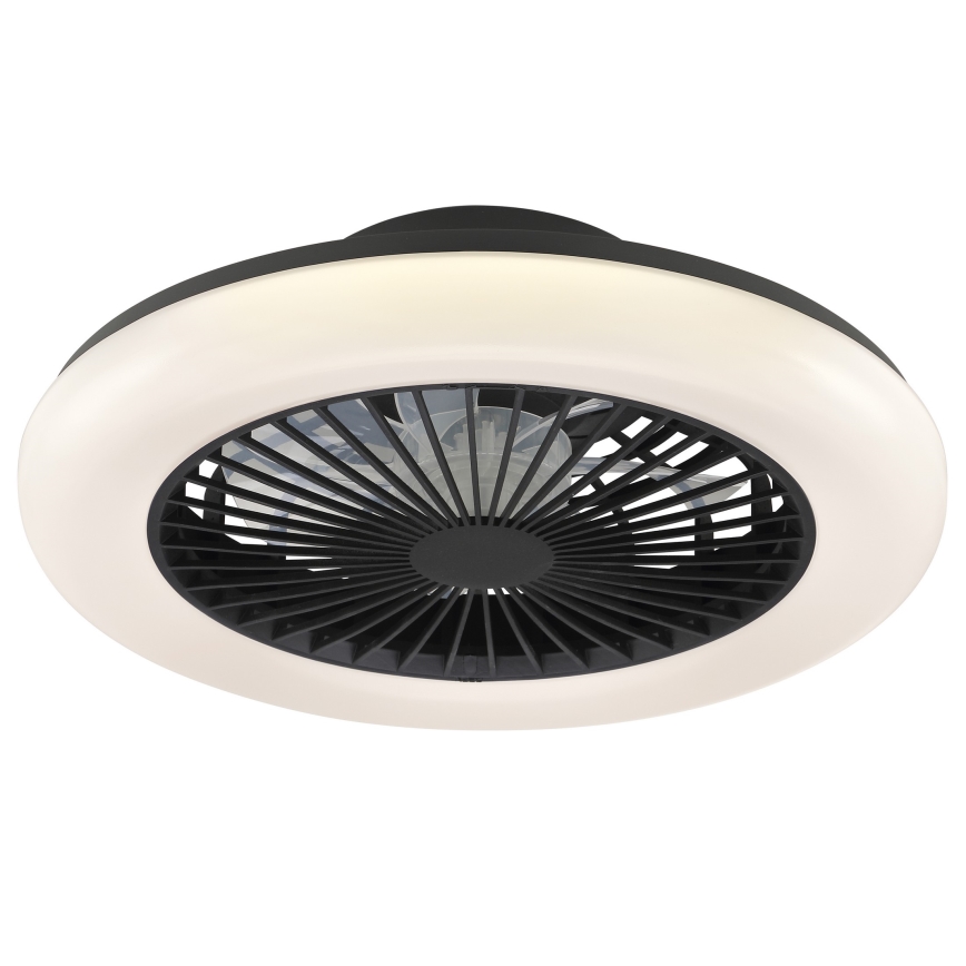 Brilliant - LED Stmívatelné stropní svítidlo s ventilátorem MONTERO LED/20W/230V 2700-6500K pr. 42 cm černá + dálkové ovládání