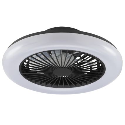 Brilliant - LED Stmívatelné stropní svítidlo s ventilátorem MONTERO LED/20W/230V 2700-6500K pr. 42 cm černá + dálkové ovládání