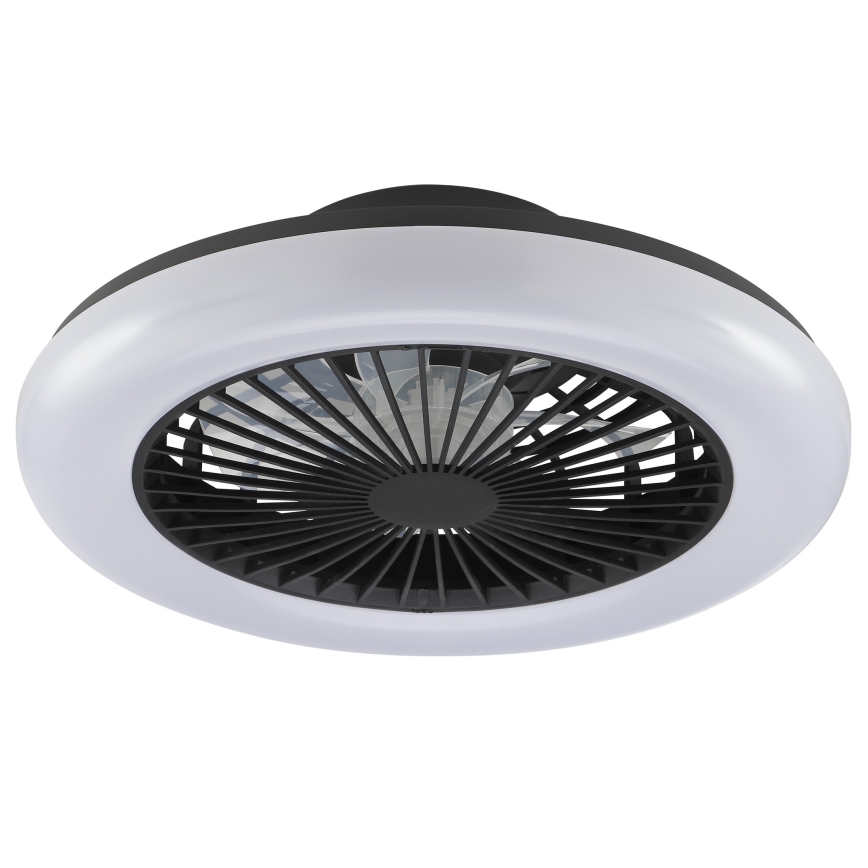 Brilliant - LED Stmívatelné stropní svítidlo s ventilátorem MONTERO LED/20W/230V 2700-6500K pr. 42 cm černá + dálkové ovládání