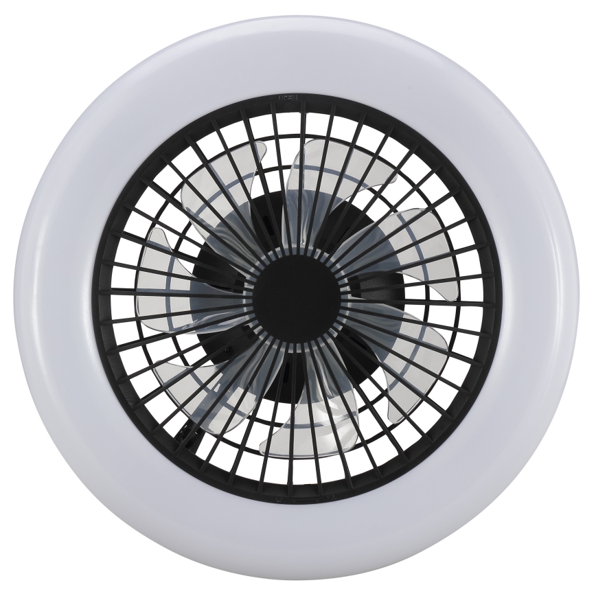 Brilliant - LED Stmívatelné stropní svítidlo s ventilátorem MONTERO LED/20W/230V 2700-6500K pr. 42 cm černá + dálkové ovládání