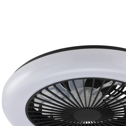 Brilliant - LED Stmívatelné stropní svítidlo s ventilátorem MONTERO LED/20W/230V 2700-6500K pr. 42 cm černá + dálkové ovládání