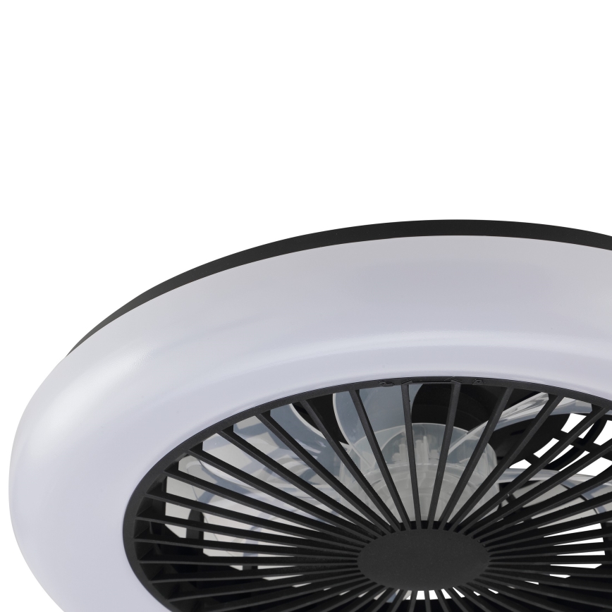 Brilliant - LED Stmívatelné stropní svítidlo s ventilátorem MONTERO LED/20W/230V 2700-6500K pr. 42 cm černá + dálkové ovládání