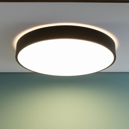 Brilliant - LED Stmívatelné stropní svítidlo SLIMLINE LED/60W/230V 3000-6500K pr. 49 cm černá + dálkové ovládání