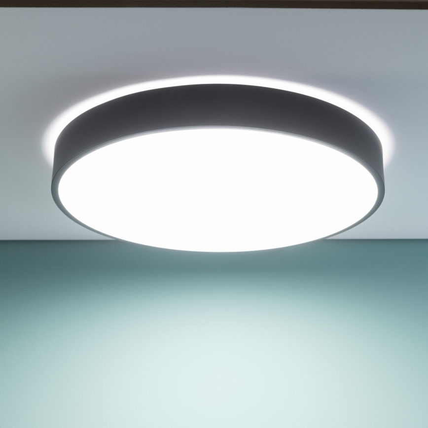 Brilliant - LED Stmívatelné stropní svítidlo SLIMLINE LED/60W/230V 3000-6500K pr. 49 cm černá + dálkové ovládání