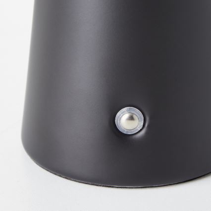 Brilliant - LED Stmívatelná dotyková venkovní stolní lampa MUFFIN LED/3W/5V USB 2600 mAh IP44 černá