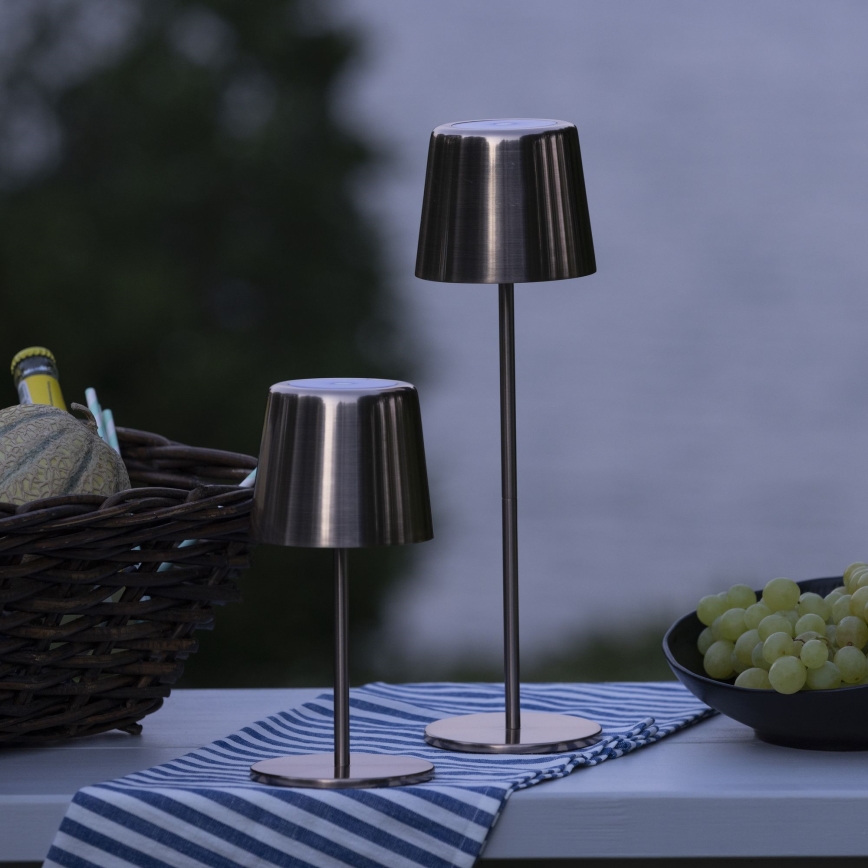 Brilliant - LED Stmívatelná dotyková venkovní lampa XAANA LED/4W/5V 3000/4000/6500K IP44 měď