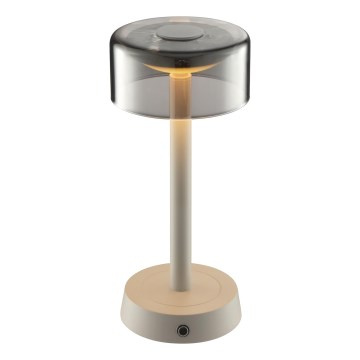 Brilliant - LED Stmívatelná nabíjecí dotyková venkovní stolní lampa RAZOR LED/2,5W/5V 2700K 2600 mAh IP44 šedá