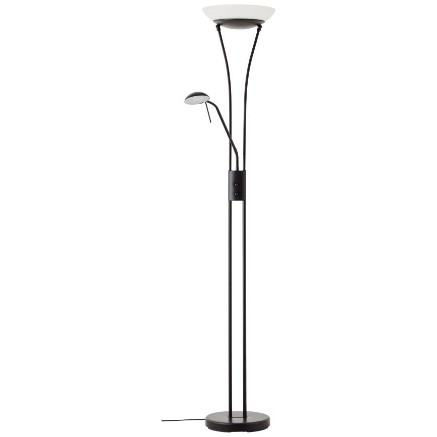 Brilliant - LED Stmívatelná stojací lampa FINN 2xLED/13W/230V černá