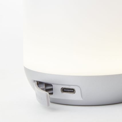 Brilliant - LED Stmívatelná venkovní stolní lampa GEMMA LED/1,9W/5V 1800 mAh IP44 bílá