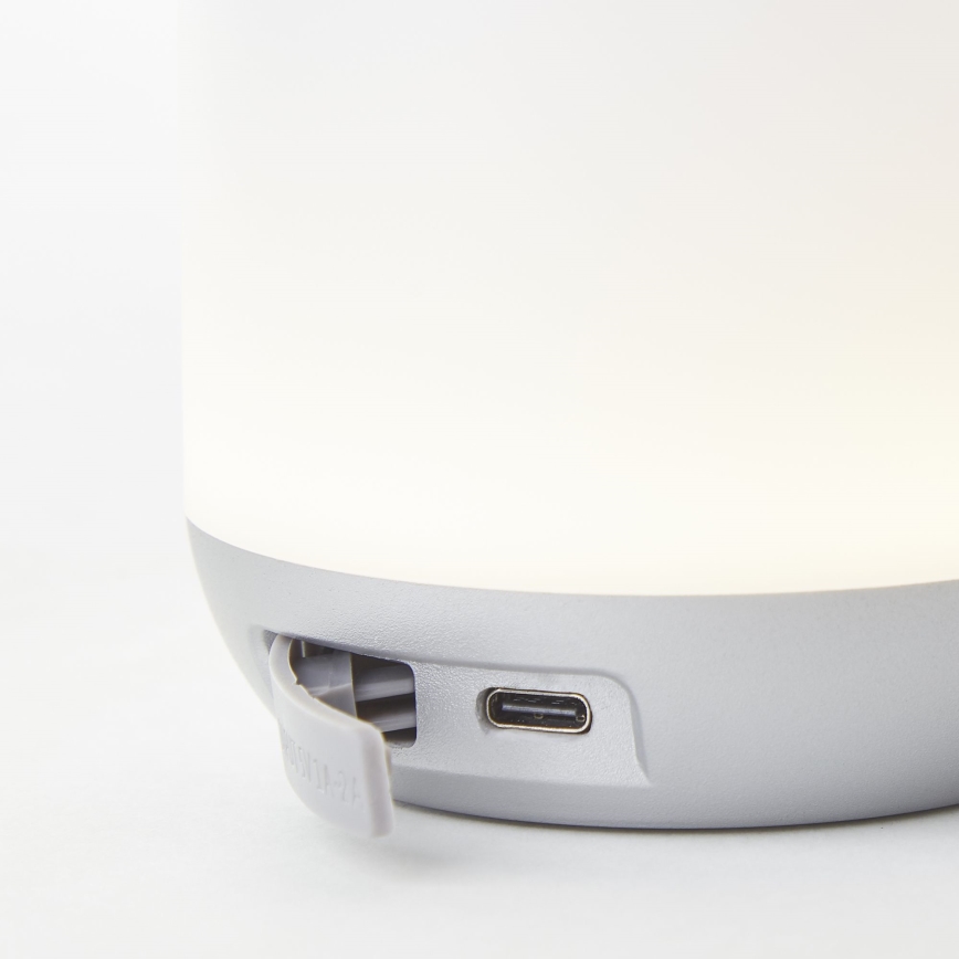 Brilliant - LED Stmívatelná venkovní stolní lampa GEMMA LED/1,9W/5V 1800 mAh IP44 bílá