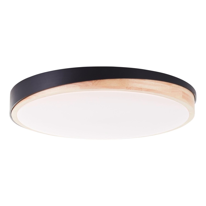 Brilliant - LED Stmívatelné stropní svítidlo BAARLO LED/36W/230V 3000-6500K pr. 50 cm černá/gumovník + dálkové ovládání