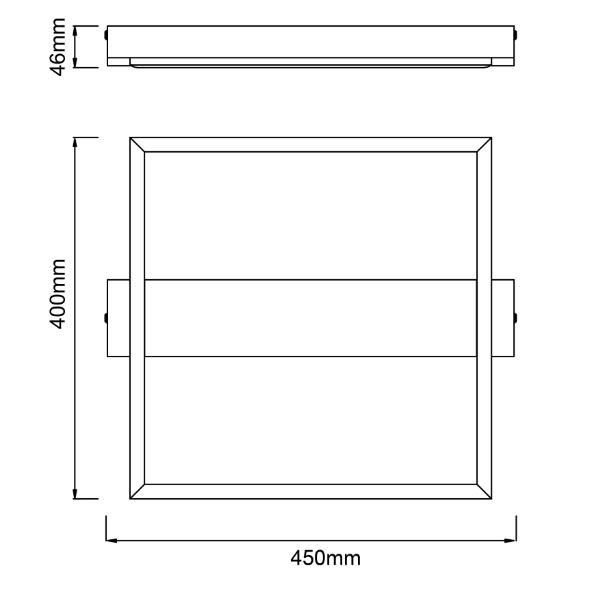 Brilliant - LED Stmívatelné stropní svítidlo LONEOS LED/24W/230V 3000K 45x40 cm
