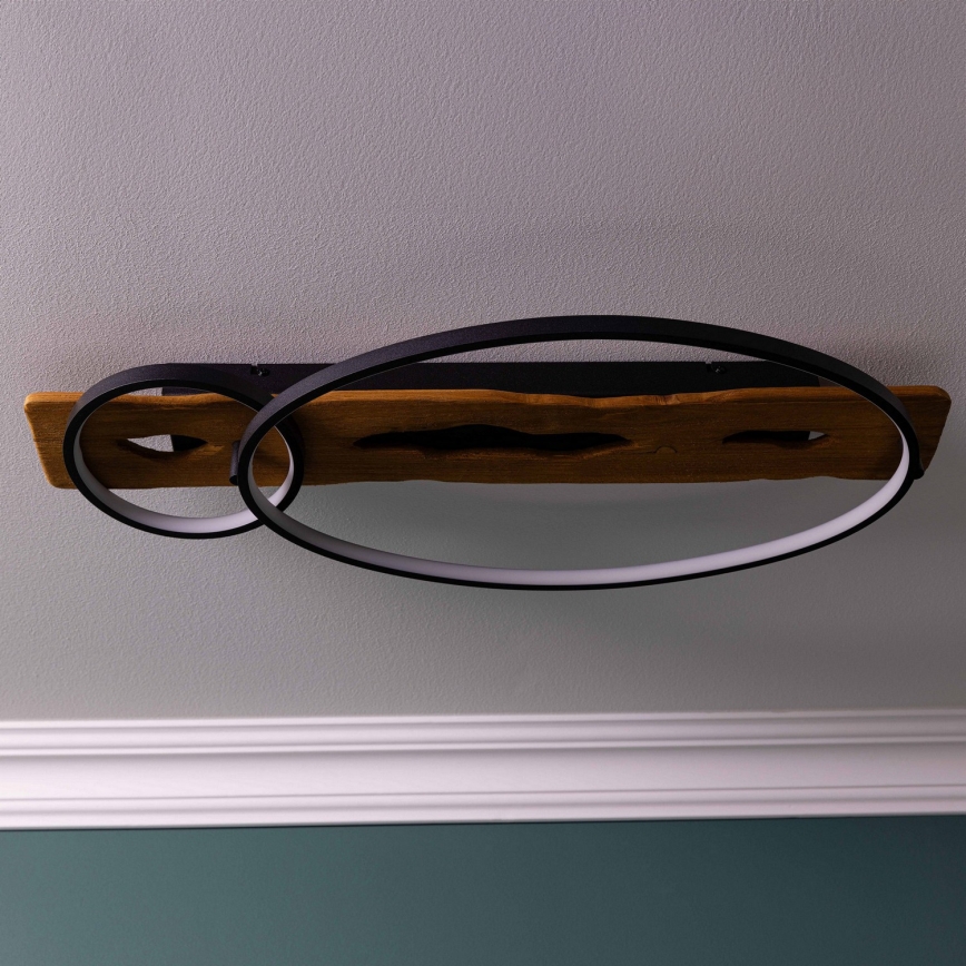 Brilliant - LED Stmívatelné stropní svítidlo PIRUS LED/30W/230V 30x70 cm gumovník