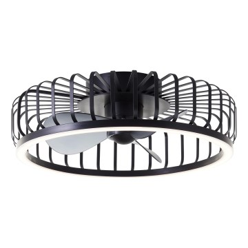 Brilliant - LED Stmívatelné stropní svítidlo s ventilátorem CAPO LED/36W/230V 2700-6500K pr. 48 cm černá + dálkové ovládání