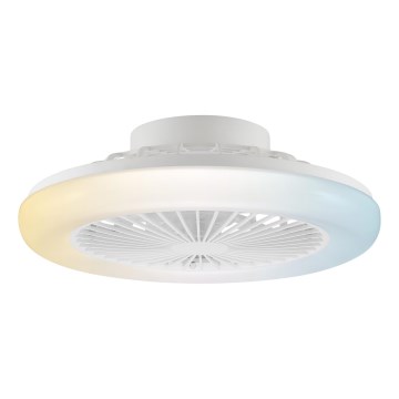 Brilliant - LED Stmívatelné stropní svítidlo s ventilátorem MONTERO LED/20W/230V 2700-6500K pr. 42 cm bílá + dálkové ovládání