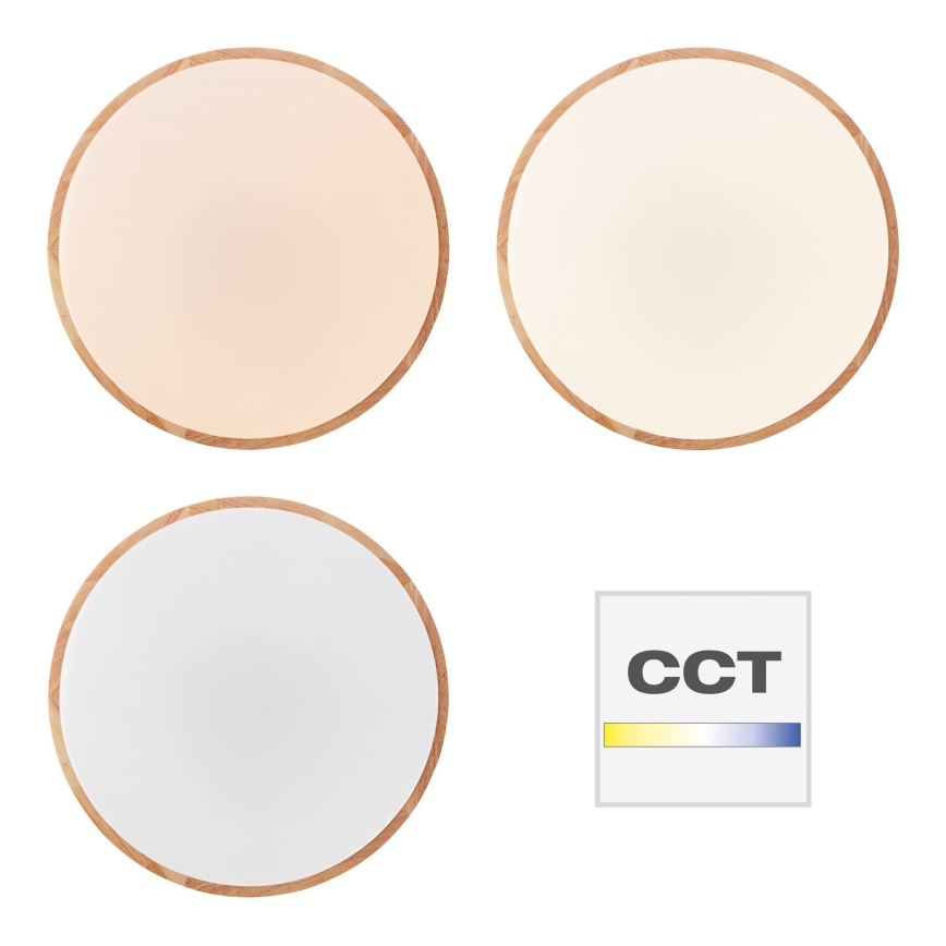 Brilliant - LED Stmívatelné stropní svítidlo SLIMLINE LED/60W/230V 3000-6500K pr. 45 cm gumovník + dálkové ovládání