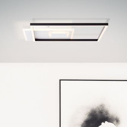 Brilliant - LED Stmívatelné stropní svítidlo IORGO LED/40W/230V 3000K 43,5x43,5 cm bílá/černá