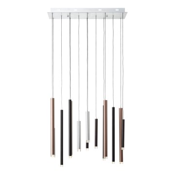 Brilliant - LED Stmívatelný lustr na lanku CEMBALO LED/60W/230V matný chrom/černá/hnědá