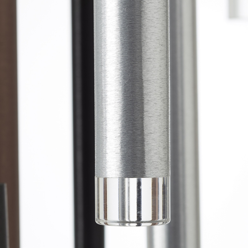 Brilliant - LED Stmívatelný lustr na lanku CEMBALO LED/70W/230V matný chrom/černá/hnědá