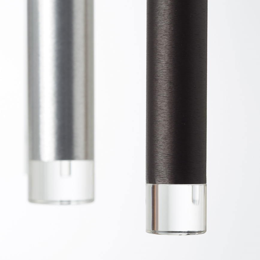 Brilliant - LED Stmívatelný lustr na lanku CEMBALO LED/70W/230V matný chrom/černá/hnědá