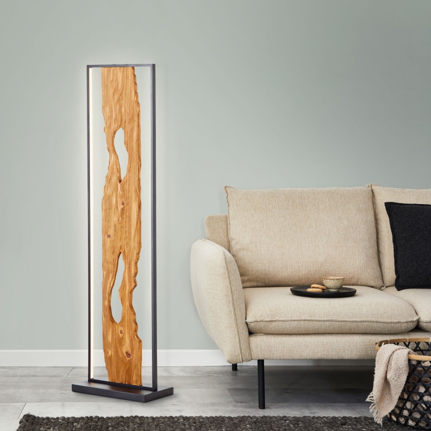 Brilliant - LED Stojací lampa CHAUMONT LED/20W/230V borovice - FSC certifikováno