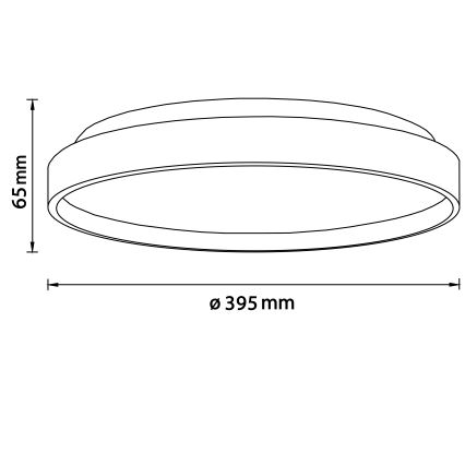 Brilliant - LED Stropní svítidlo ALSON LED/26W/230V 3000/4500K pr. 39,5 cm gumovník