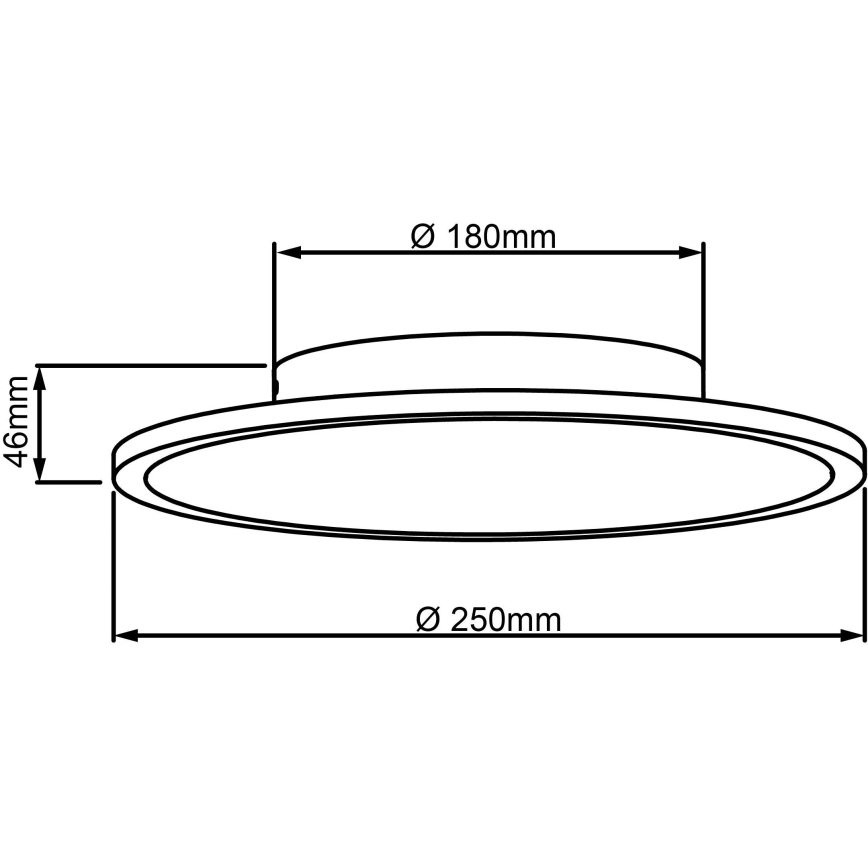 Brilliant - LED Stropní svítidlo BUFFI LED/13W/230V pr. 25 cm 2700K