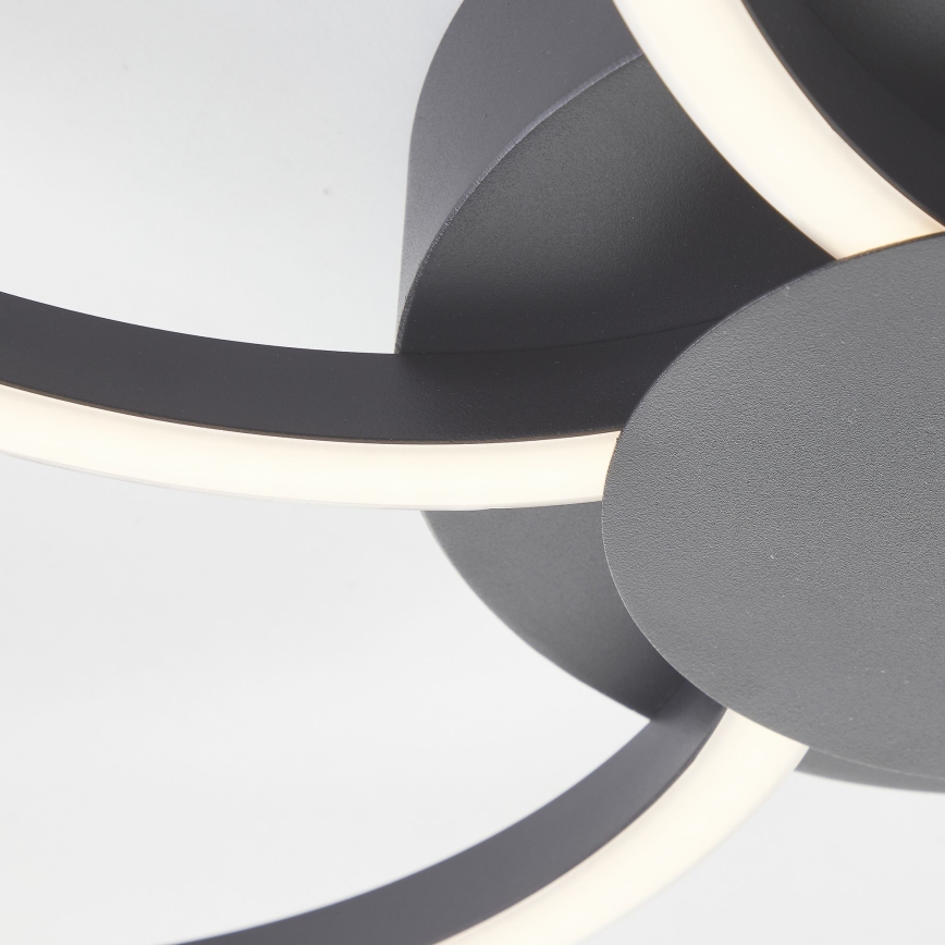 Brilliant - LED Stmívatelné stropní svítidlo FICO LED/32W/230V 3000-6500K pr. 65 cm černá + dálkové ovládání