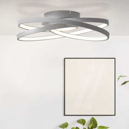 Brilliant - LED Stropní svítidlo LABYRINTH LED/40W/230V pr. 39,5 cm šedá