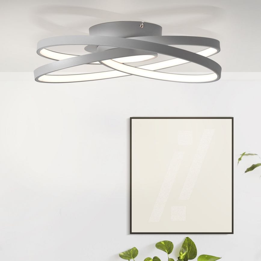 Brilliant - LED Stropní svítidlo LABYRINTH LED/40W/230V pr. 39,5 cm šedá