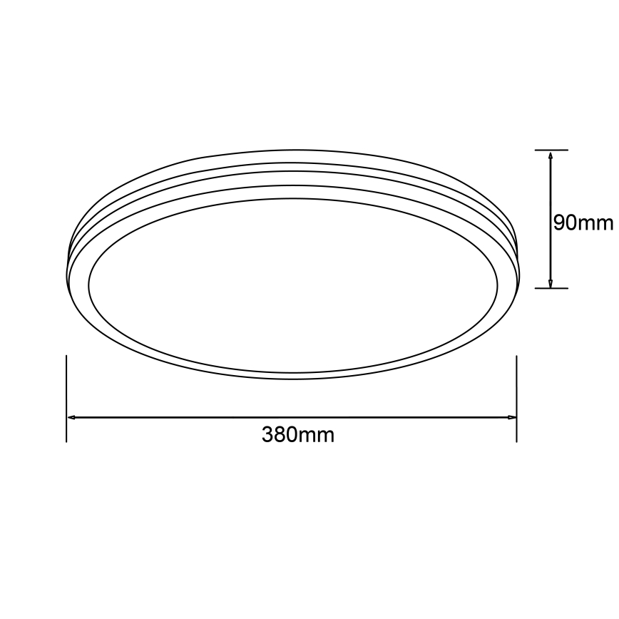 Brilliant - LED Stropní svítidlo LASKOS LED/22W/230V pr. 38 cm gumovník