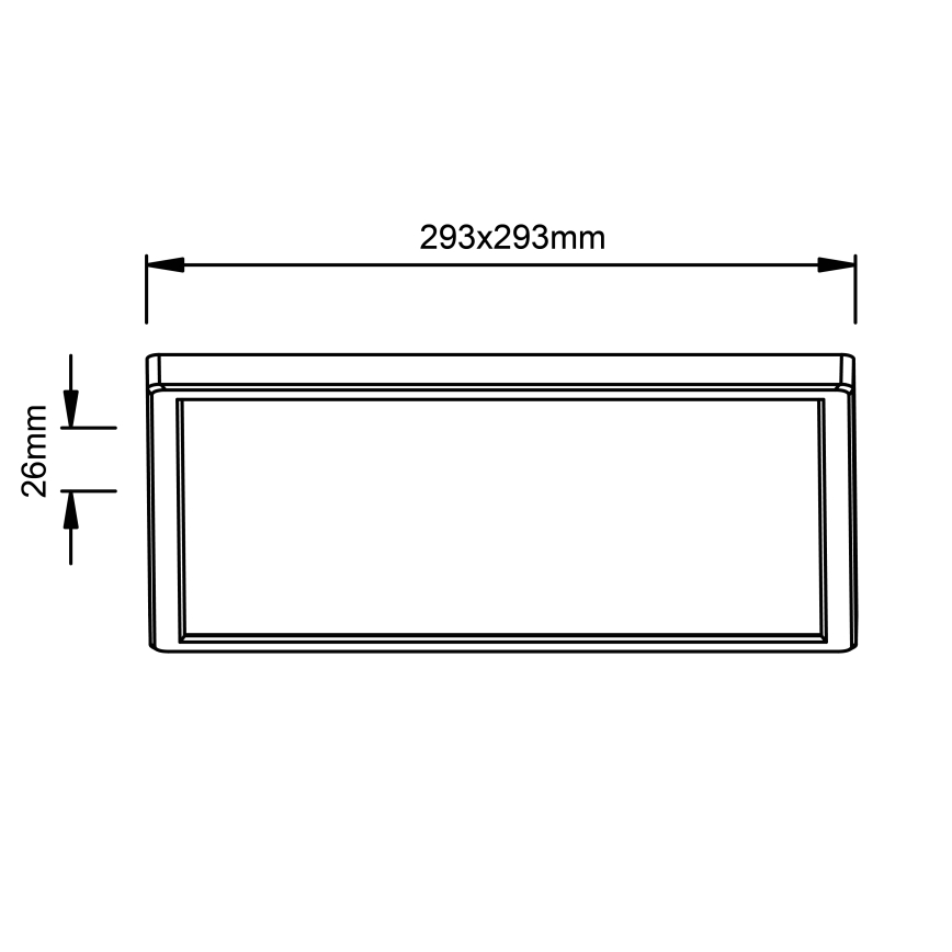 Brilliant - LED Stropní svítidlo MILTON LED/18W/230V 29,3x29,3 cm bílá