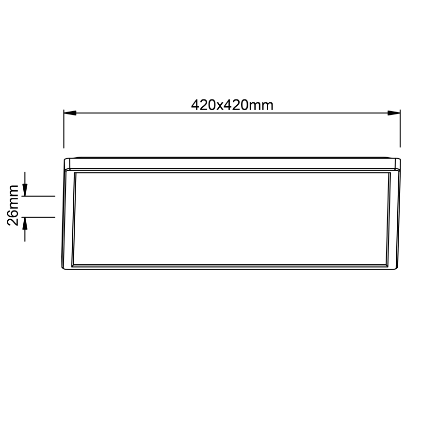 Brilliant - LED Stropní svítidlo MILTON LED/24W/230V 42x42 cm bílá