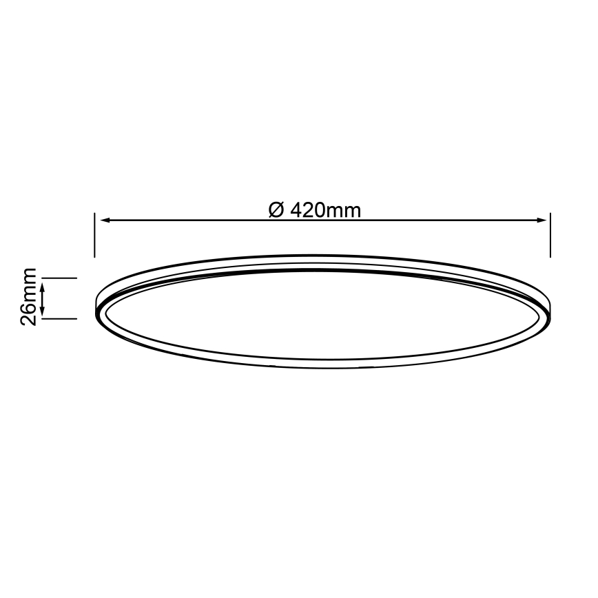Brilliant - LED Stropní svítidlo MILTON LED/24W/230V pr. 42 cm bílá