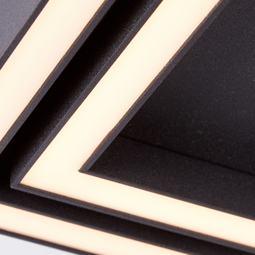 Brilliant - LED Stropní svítidlo QUON LED/24W/230V 3000K 40x40 cm černá