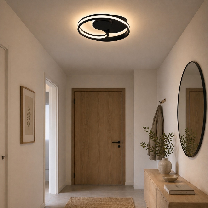 Brilliant - LED Stropní svítidlo REVOLA LED/33W/230V 3000/4000/6500K pr. 40 cm černá