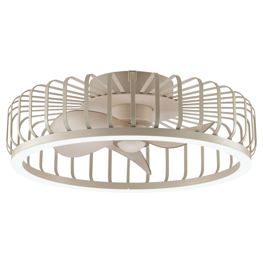 Brilliant - LED Stmívatelné stropní svítidlo s ventilátorem CAPO LED/36W/230V 2700-6500K pr. 48 cm béžová + dálkové ovládání