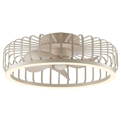 Brilliant - LED Stmívatelné stropní svítidlo s ventilátorem CAPO LED/36W/230V 2700-6500K pr. 48 cm béžová + dálkové ovládání