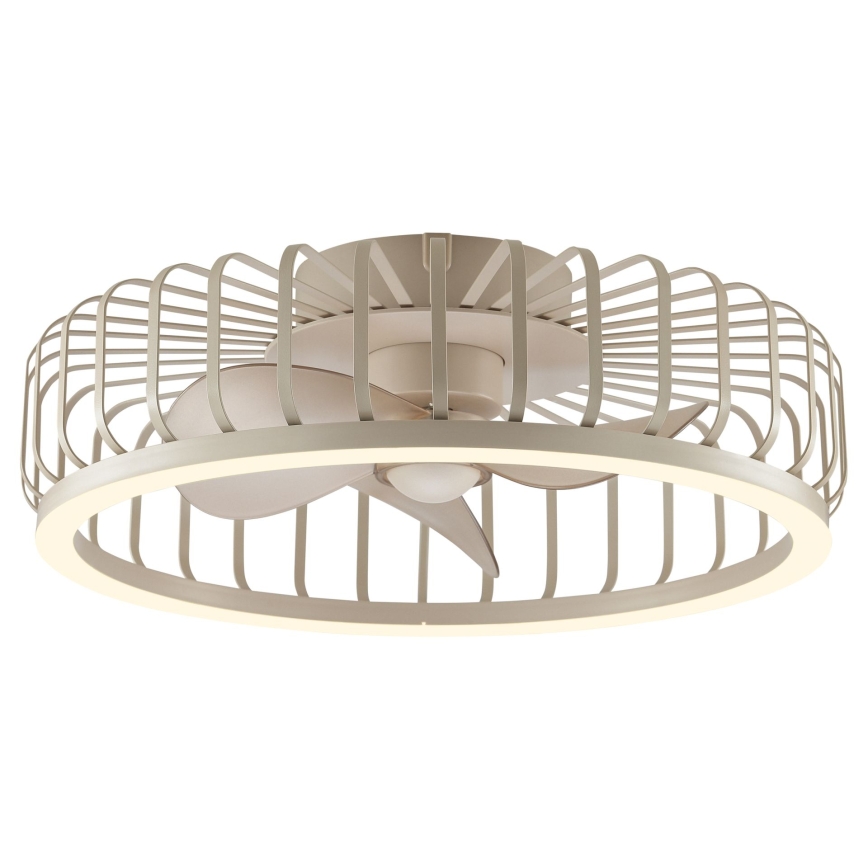 Brilliant - LED Stmívatelné stropní svítidlo s ventilátorem CAPO LED/36W/230V 2700-6500K pr. 48 cm béžová + dálkové ovládání