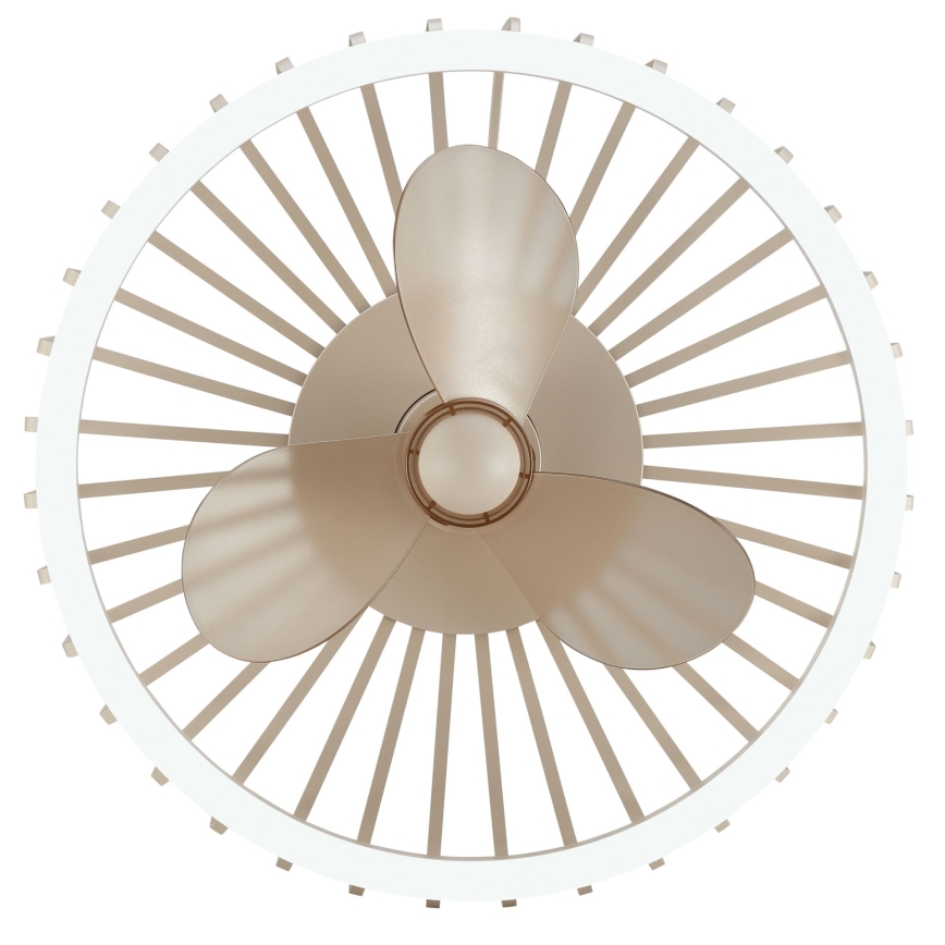 Brilliant - LED Stmívatelné stropní svítidlo s ventilátorem CAPO LED/36W/230V 2700-6500K pr. 48 cm béžová + dálkové ovládání
