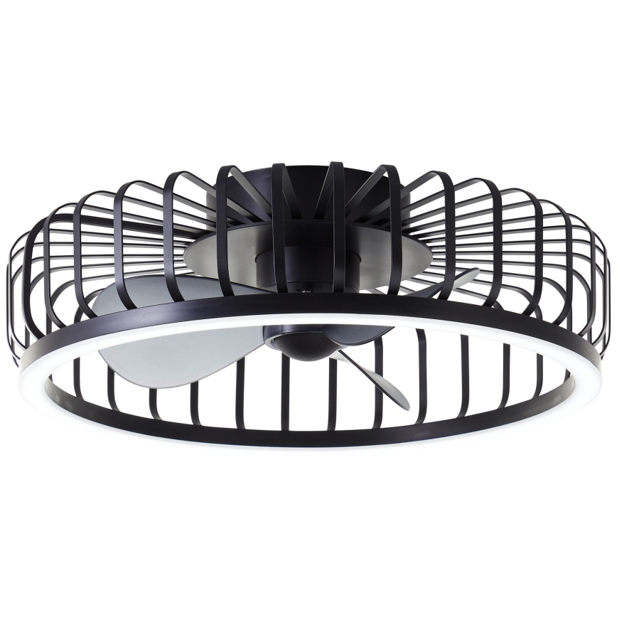 Brilliant - LED Stmívatelné stropní svítidlo s ventilátorem CAPO LED/36W/230V 2700-6500K pr. 48 cm černá + dálkové ovládání