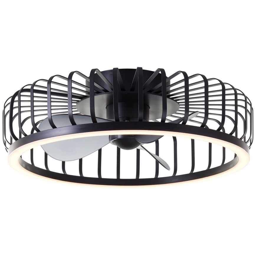 Brilliant - LED Stmívatelné stropní svítidlo s ventilátorem CAPO LED/36W/230V 2700-6500K pr. 48 cm černá + dálkové ovládání