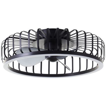 Brilliant - LED Stmívatelné stropní svítidlo s ventilátorem CAPO LED/36W/230V 2700-6500K pr. 48 cm černá + dálkové ovládání
