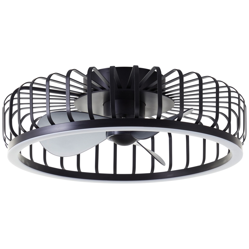 Brilliant - LED Stmívatelné stropní svítidlo s ventilátorem CAPO LED/36W/230V 2700-6500K pr. 48 cm černá + dálkové ovládání