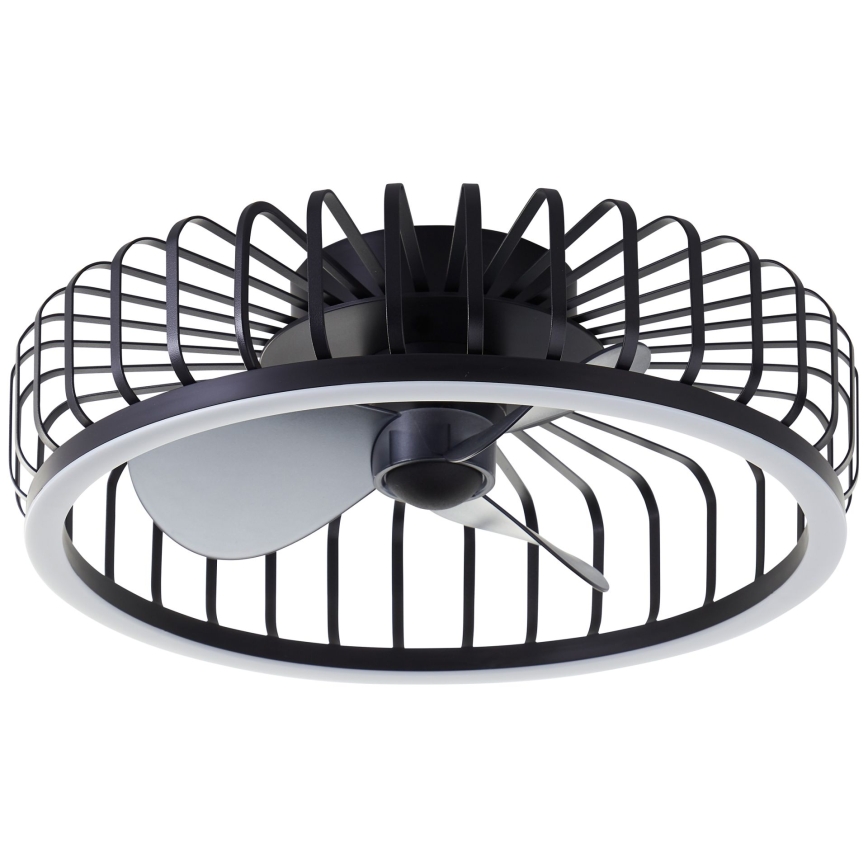 Brilliant - LED Stmívatelné stropní svítidlo s ventilátorem CAPO LED/36W/230V 2700-6500K pr. 48 cm černá + dálkové ovládání
