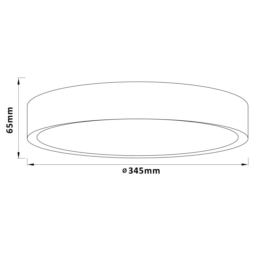 Brilliant - LED Stropní svítidlo SLIMLINE LED/24W/230V pr. 34,5 cm gumovník