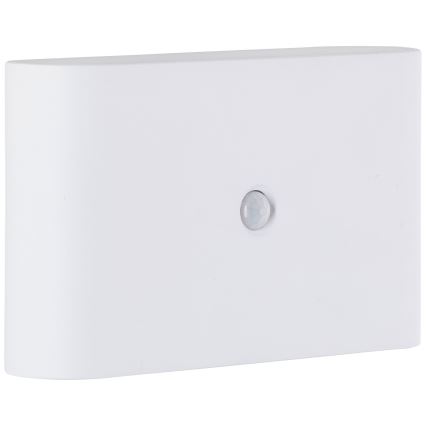 Brilliant - LED Venkovní nabíjecí nástěnné svítidlo se senzorem XINO LED/3W/5V IP44 bílá