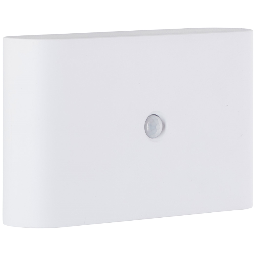 Brilliant - LED Venkovní nabíjecí nástěnné svítidlo se senzorem XINO LED/3W/5V IP44 bílá